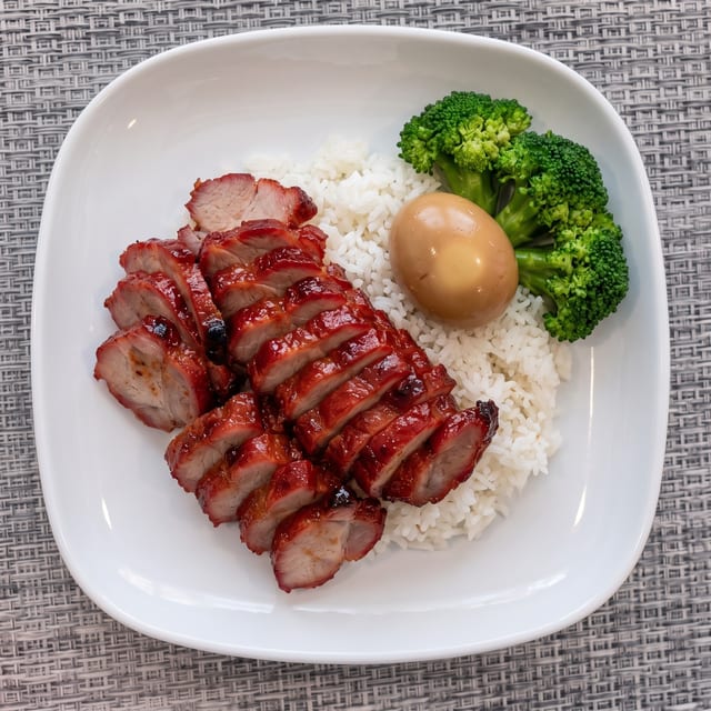 BBQ Pork on Rice / 叉燒飯.