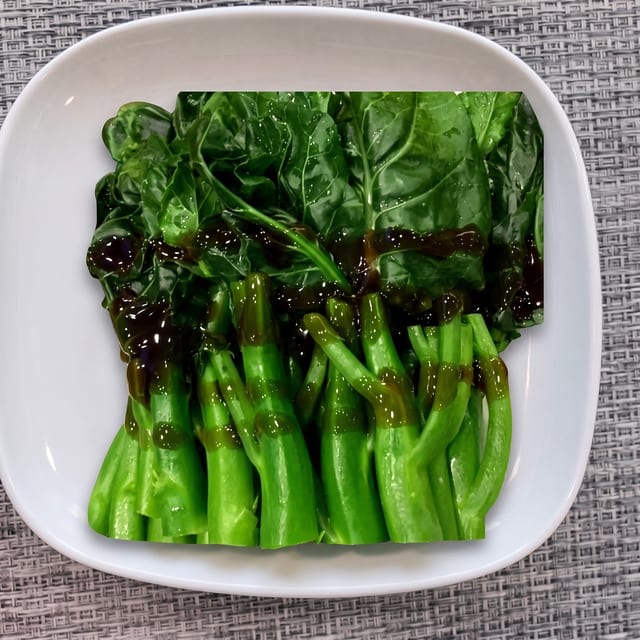 Steamed Chinese Broccoli with Oyster Sauce / 蠔油芥蘭.