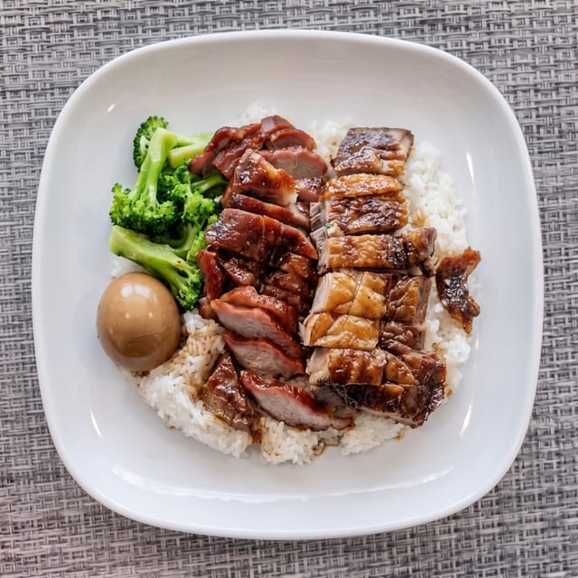 Two Delicacy on Rice / 雙拼飯.