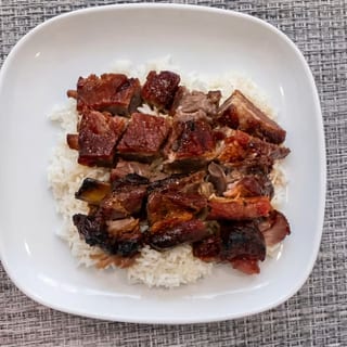 BBQ Ribs on Rice / 燒排骨飯