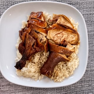 Roast Duck & Chicken Legs on Rice / 雙腿飯