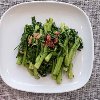 Sauteed Chinese Broccoli with Dried Fish / 大地魚炒芥蘭