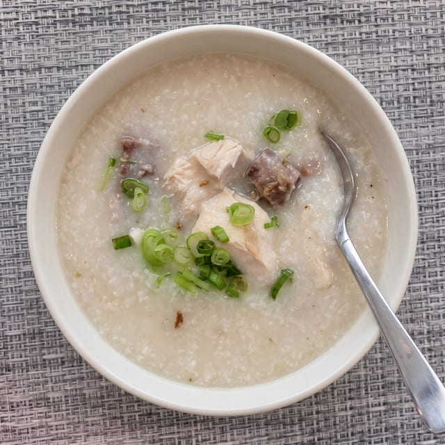 Congee with Roast Duck & Chicken / 雞鴨粥.