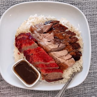 Three Delicacy on Rice / 三拼飯